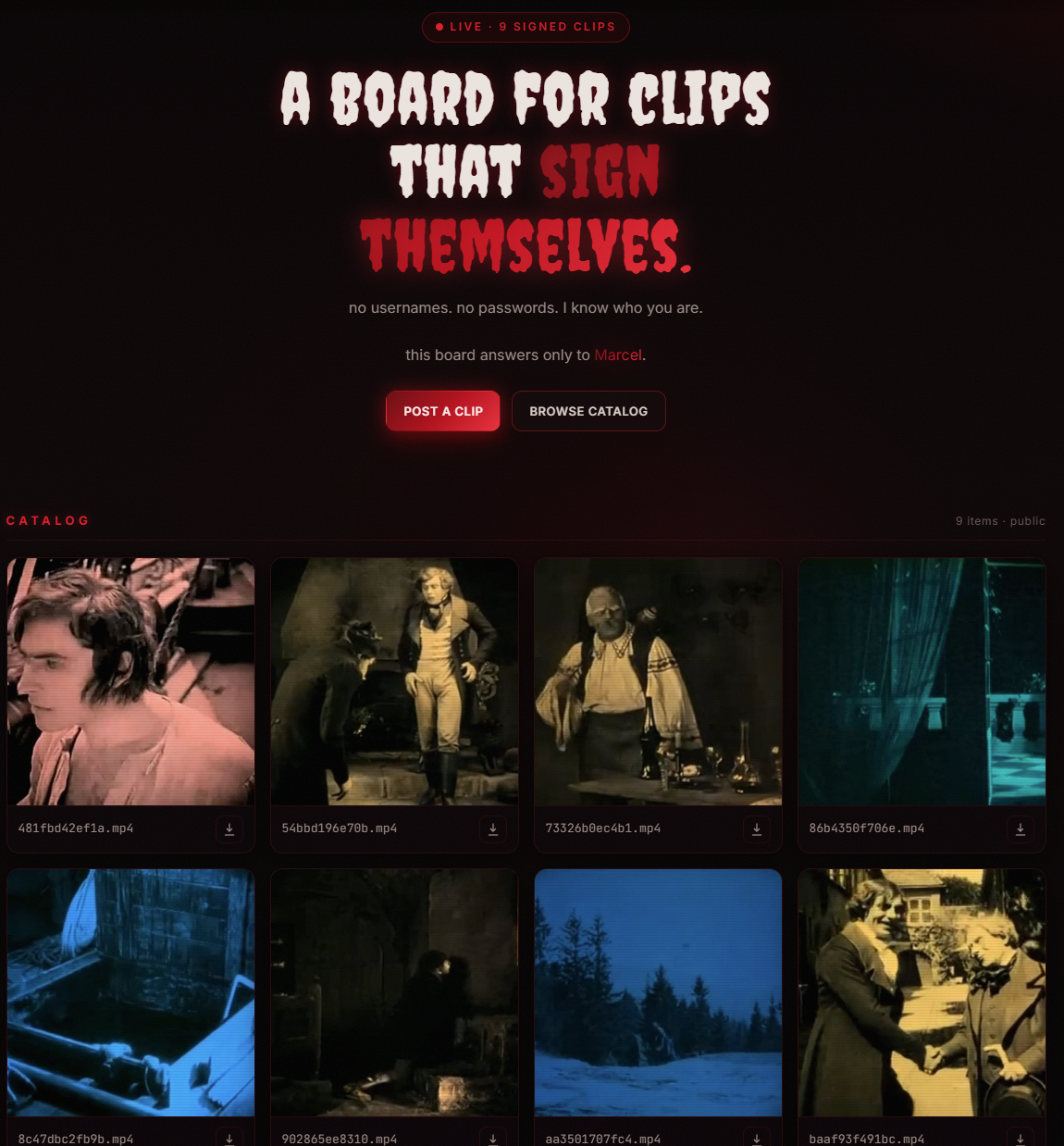 Seal landing page
